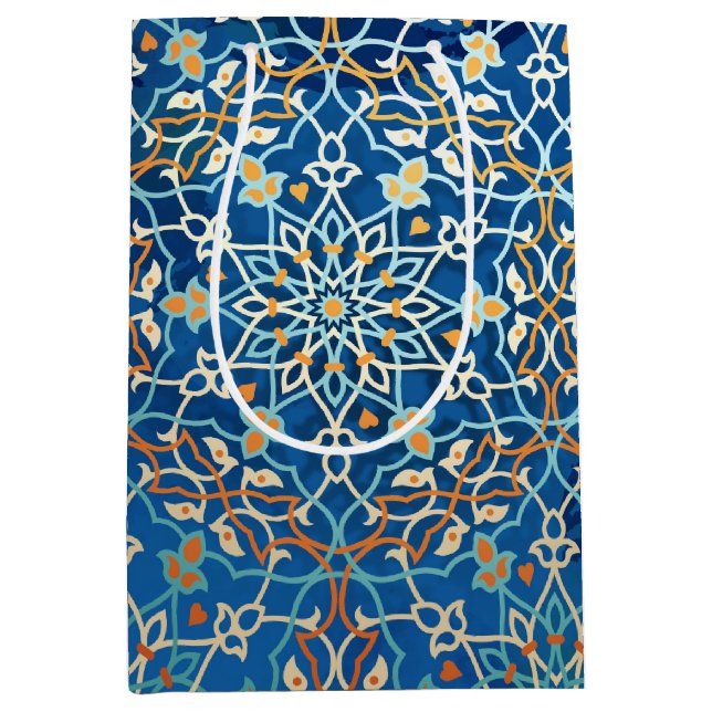 Sacola Para Presentes Média Inspiração Mandala (Frente)