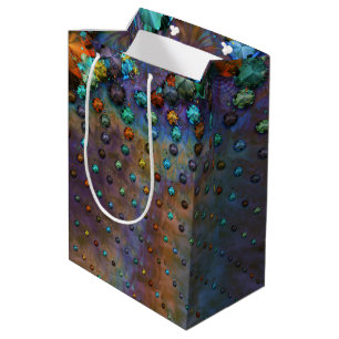 Sacola Para Presentes Média Interspersal M. Jeweled