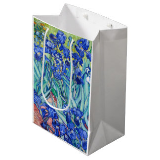 Sacola Para Presentes Média Irises Vincent van Gogh