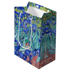 Sacola Para Presentes Média Irises Vincent van Gogh