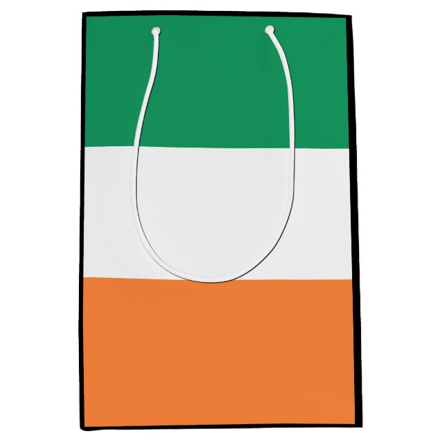 Sacola Para Presentes Média Irish National Flag, Irish Standard, Banner (Frente)