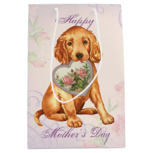 Sacola Para Presentes Média Irlandesa Setter Heart Mãe