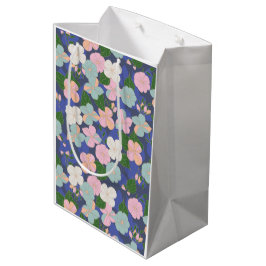 Sacola Para Presentes Média Jardim da Flor Pastel