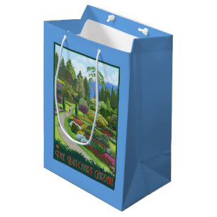Sacola Para Presentes Média Jardins de Butchart - baía de Brentwood