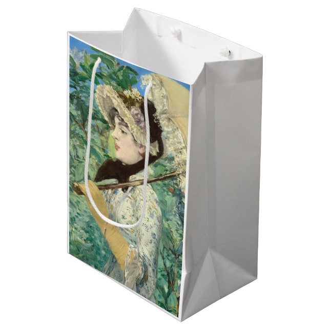 Sacola Para Presentes Média Jeanne (Primavera) Edouard Manet (Frente inclinada)