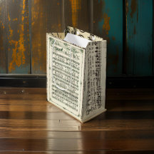 Jingle Bells Music Sheet Gift Bag