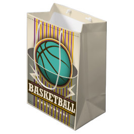 Sacola Para Presentes Média Jogo Legal da bola desportiva de basquete