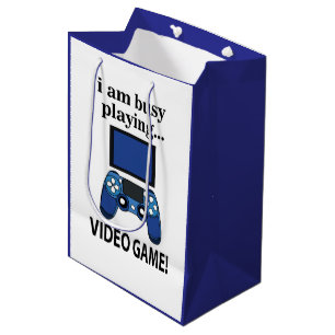 Sacola Para Presentes Média Jogo que estou ocupado jogando Jogo