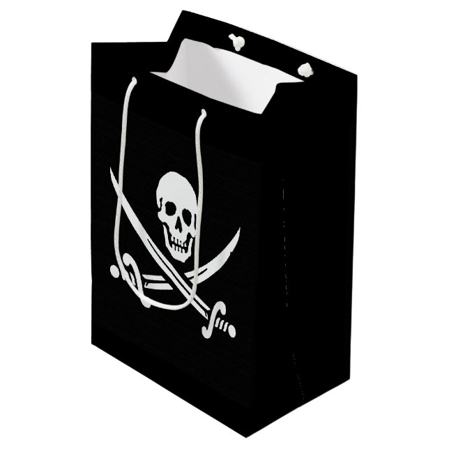Sacola Para Presentes Média Jolly Roger (Frente inclinada)