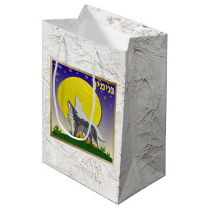 Sacola Para Presentes Média Judaica 12 Tribos De Arte Israelita Benjamin Gift 