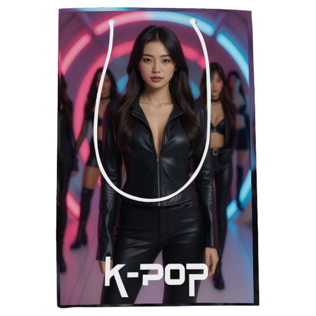 SACOLA PARA PRESENTES MÉDIA K-POP (Frente)