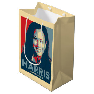 Sacola Para Presentes Média Kamala Harris Para O Presidente 2024 - Esperança