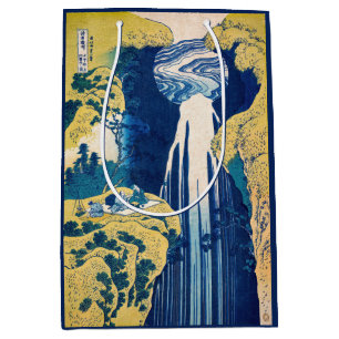 Sacola Para Presentes Média Katsushika Hokusai - Amida Falls