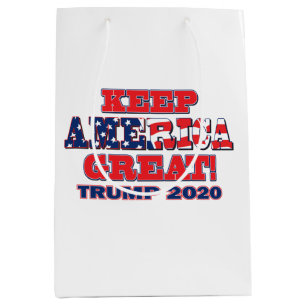 Sacola Para Presentes Média Keep America Excelente Trump 2020
