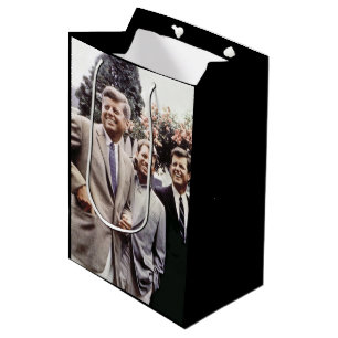 Sacola Para Presentes Média Kennedy Brothers, Presidente John, Robert & Ted