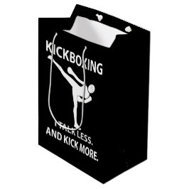 Sacola Para Presentes Média Kickboxing Martial Arts Boxer