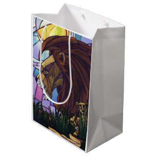 Sacola Para Presentes Média King Lion e Cubs