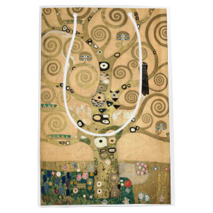 Sacola Para Presentes Média Klimt - A placa magnética da árvore da vida