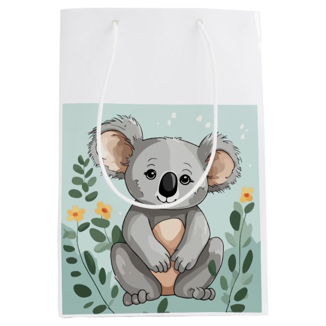 Sacola Para Presentes Média Koala (Frente)