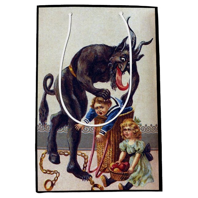 Sacola Para Presentes Média Krampus (Frente)