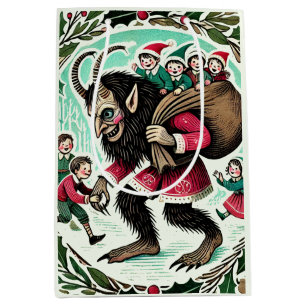 Sacola Para Presentes Média Krampus Christmas