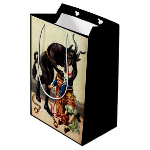 Sacola Para Presentes Média Krampus Kids no Natal do Cesto Natal Natal no Nata