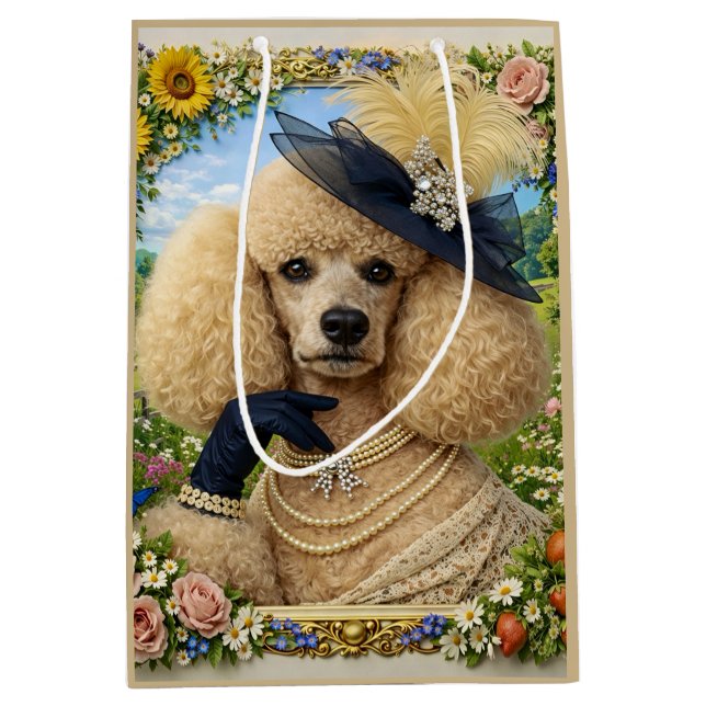 Sacola Para Presentes Média Lady Daisy, (Frente)