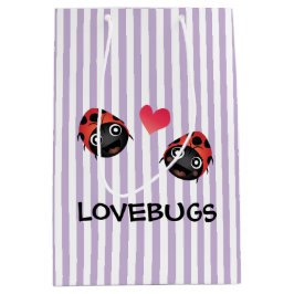 Sacola Para Presentes Média Ladybug Love