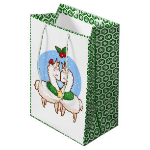 Sacola Para Presentes Média Lamas do amor do feriado
