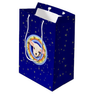 Sacola Para Presentes Média Lamb na Roda Zodíaca