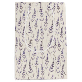 Sacola Para Presentes Média Lavender Botanical Wrapping Paper – Vintage Floral