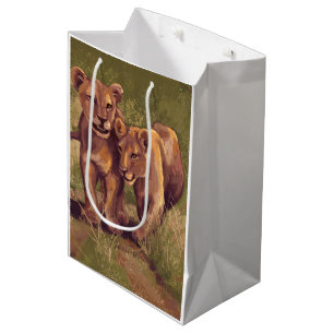 Sacola Para Presentes Média Leão Cubs
