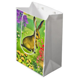 Sacola Para Presentes Média Lebrezinha nas flores