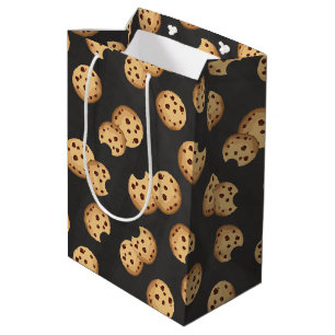 Sacola Para Presentes Média Leite e cookies Aniversário Bag - Chip de Chocolat