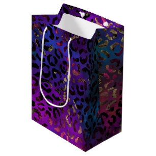 Sacola Para Presentes Média Leopard Paint Series Design 16  