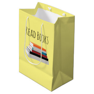 Sacola Para Presentes Média Ler livro de livros personalizado