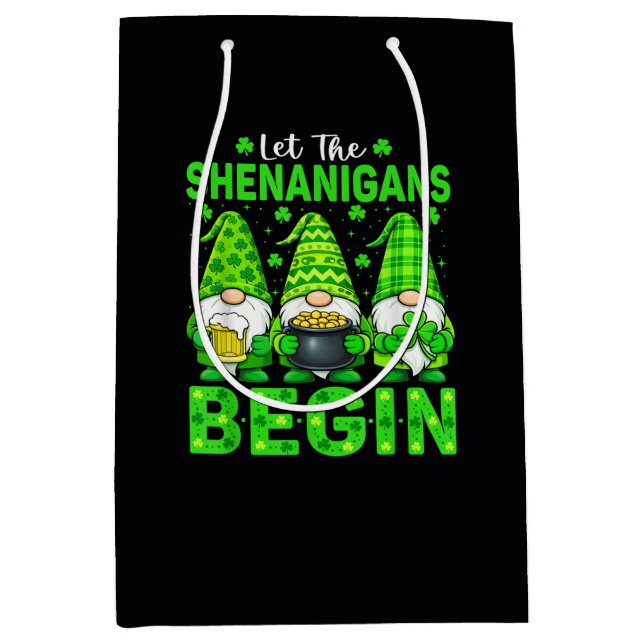 Sacola Para Presentes Média Let The Shenanigans Begin (Frente)