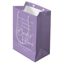 Lilás Roxo Festa de Chá de Noiva Personalizada
