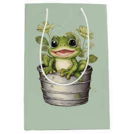 Sacola Para Presentes Média Lily Pads da Vida