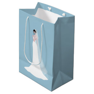Sacola Para Presentes Média Linda noiva em Bridal Gown