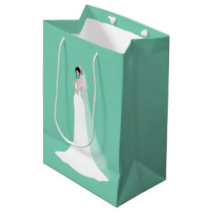 Sacola Para Presentes Média Linda noiva em Bridal Gown