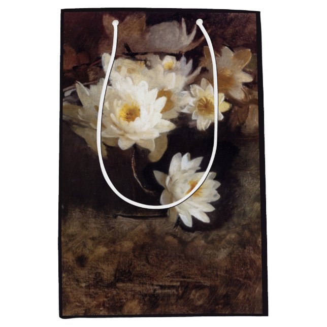 Sacola Para Presentes Média Lírios d'água (por Abbott Henderson Thayer) (Frente)