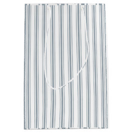 Sacola Para Presentes Média Listra de Marca Francesa Azul