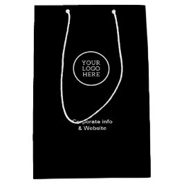 Sacola Para Presentes Média Logotipo comercial mínimo moderno Informações corp