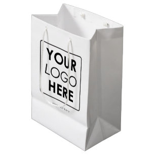 Sacola Para Presentes Média Logotipo de empresa personalizado e profissional d