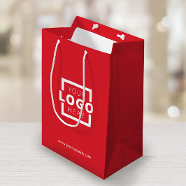 Sacola Para Presentes Média Logotipo de Empresa Personalizado Promoção Empresa