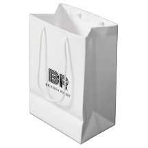Logotipo de Marca de Monograma Moderno Elegante Br