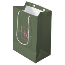 Logotipo de Marcação Minimalista Verde Salmão Rosa