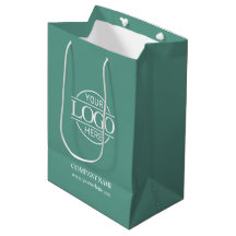 Logotipo Empresarial Corporativo Verde Teal Estilo