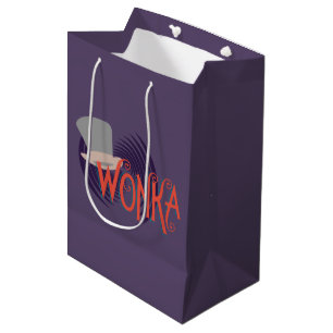 Sacola Para Presentes Média Logotipo espiral Wonka